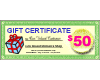 Gift Certificate $ 50.00 Gift Certificate $ 50.00